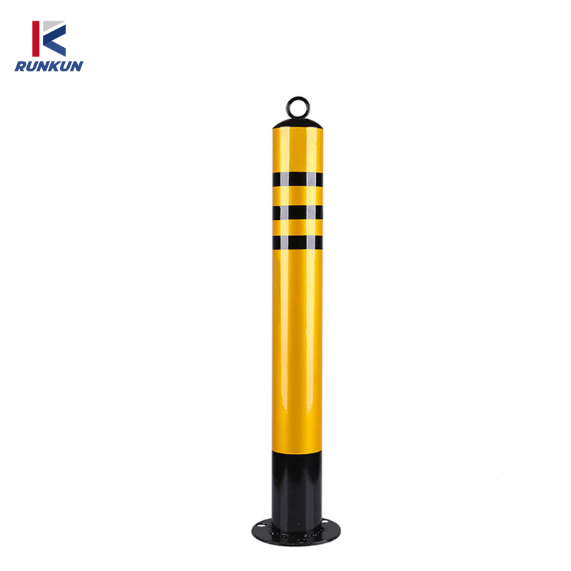 Customized Reflective Fixed Road Safety Bollard 300mm 430mm 500mm 600mm 750mm Stainless Steel Traffic Safety Warning Post