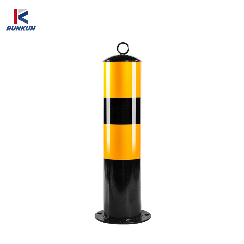 Customized Reflective Fixed Road Safety Bollard 300mm 430mm 500mm 600mm 750mm Stainless Steel Traffic Safety Warning Post