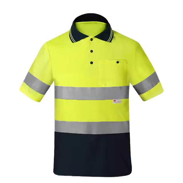 Custom Logo High Visibility Safety Short Sleeve Work Polo Shirts