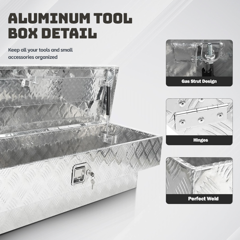 Side Mount Weather Guard Aluminum Toolbox for Truck