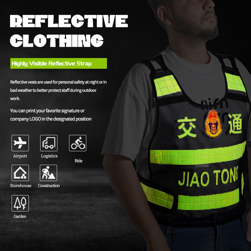 Breathable Custom Logo Safety Uniform Vest for Women Men