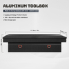 High Quality Black Aluminum Alloy Truck Toolbox with Locks