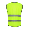 Custom Logo Zipper Type Reflective Safety Jacket Vest for Cycling