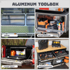 Waterproof Lockable Aluminum Toolbox Trailer Tool Storage Cabinet