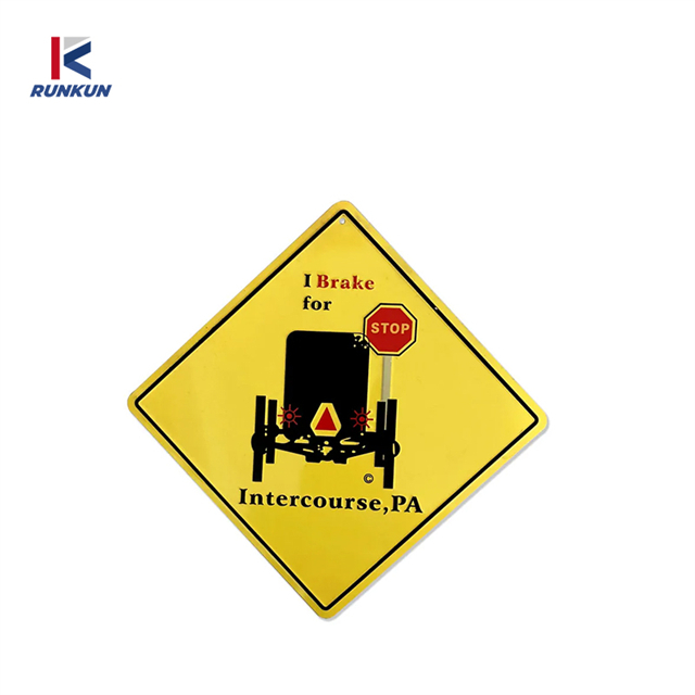 Safety Roadway Traffic Signage Board Alu Reflective Signs