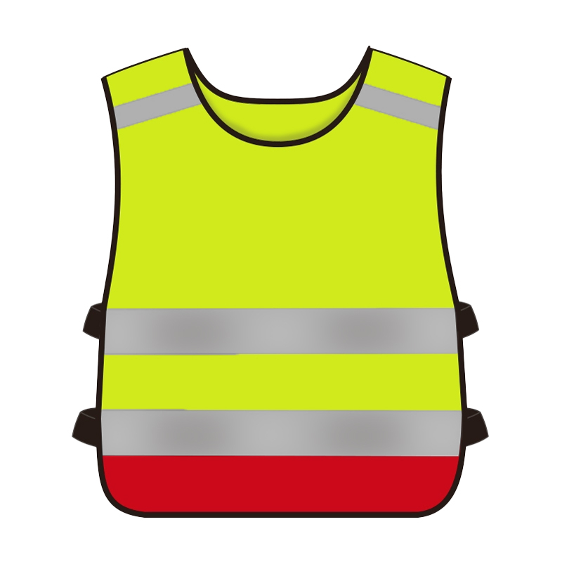 High Vis Pullover Vest Child Reflective Clothing Kids Safety Vest