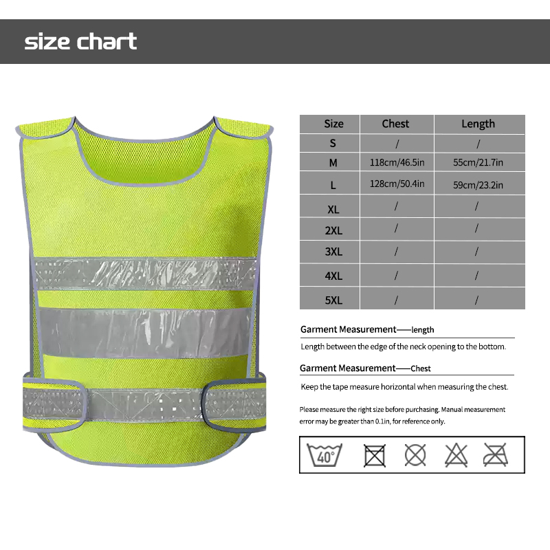 Breathable High Visibility Safety Clothing Safety Warning Vest