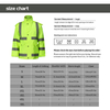 Waterproof High Visibility Reflective Raincoat Rain Jacket with Hood