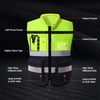 Stand Collar High Vis Guard Safety Vest with Reflective Strips