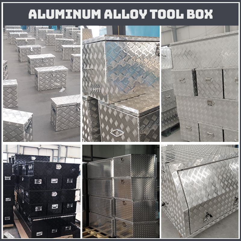 Customized Aluminum Plate Tool Box Storage Toolbox with Lock