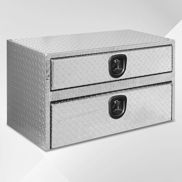 Lockable Weather Guard Aluminum Tool Box Storage Box with Drawer