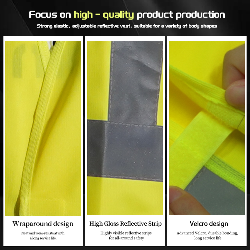 Custom High Visibility Safety Reflective Vest Security Clothing