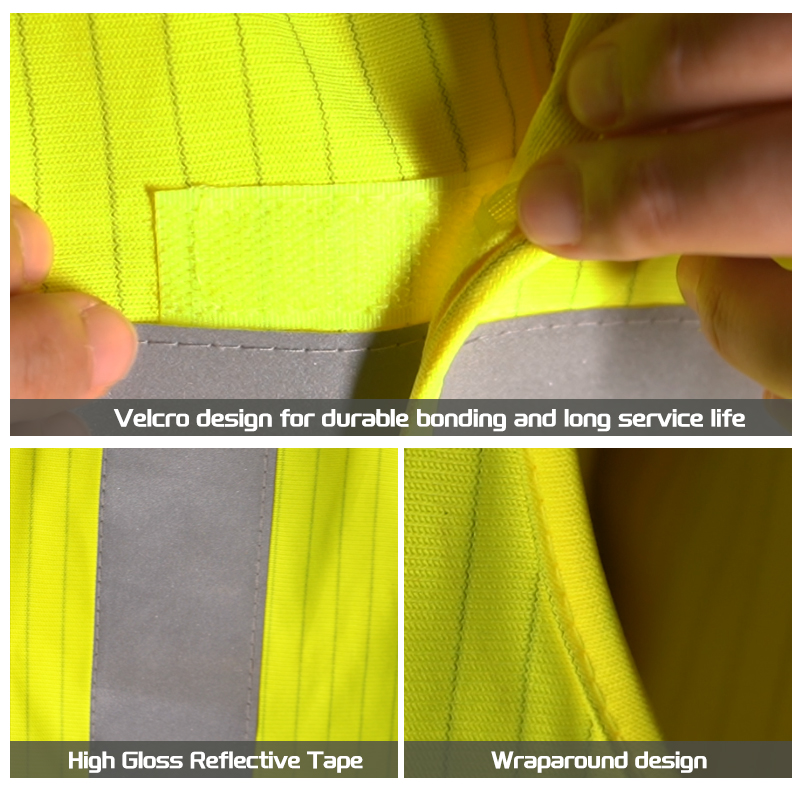 Polyester High Visibility Apparel Reflective Safety Vest for Adults