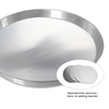 Food Grade Round Pizza Pan Aluminum Snack Tray Bakery Plate