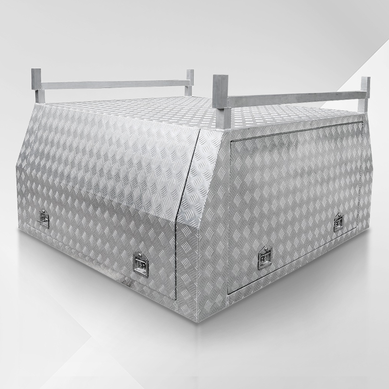 Customized Checkered Plate Aluminum Tool Chest Toolbox for Pickup