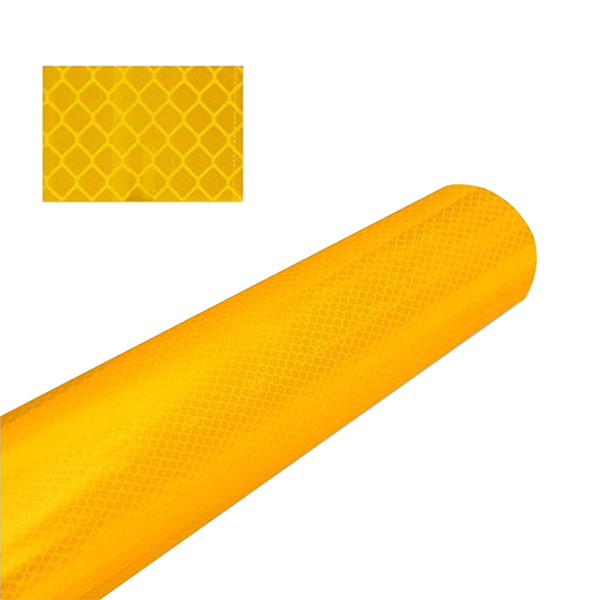 Fluorescent yellow reflective film