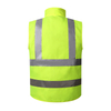 Full Zipper High Visibility Safety Vest with Collar and Pockets