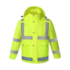 High Visibility Raincoat Suit Safety Clothing with Multiple Pockets