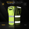 Breathable Hot Pressed Lattice Traffic Vest Reflective Safety Vest