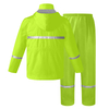 Custom Logo Rainproof Rain Suit Safety Reflective Raincoat