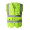 Breathable Safety Clothing Security Reflective Vest with Pockets