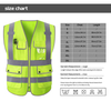 Custom Sleeveless High Visibility Safety Vest with Zipper Closure