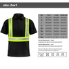 High Vis Safety Workwear Reflective Safety Polo Shirt with Neck