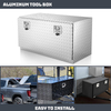 Wide Capacity Lockable Aluminum Tool Box Tool Organizer for Trailer