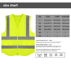 Polyester High Visibility Apparel Reflective Safety Vest for Adults