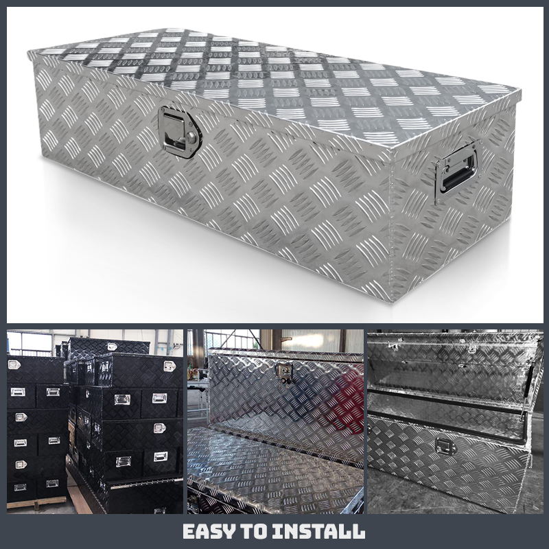 Heavy Duty Diamond Plate Aluminum Tool Case Toolbox for Trailer