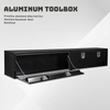 Lockable Black Underbody Aluminum Tool Box with T-Handle Latch