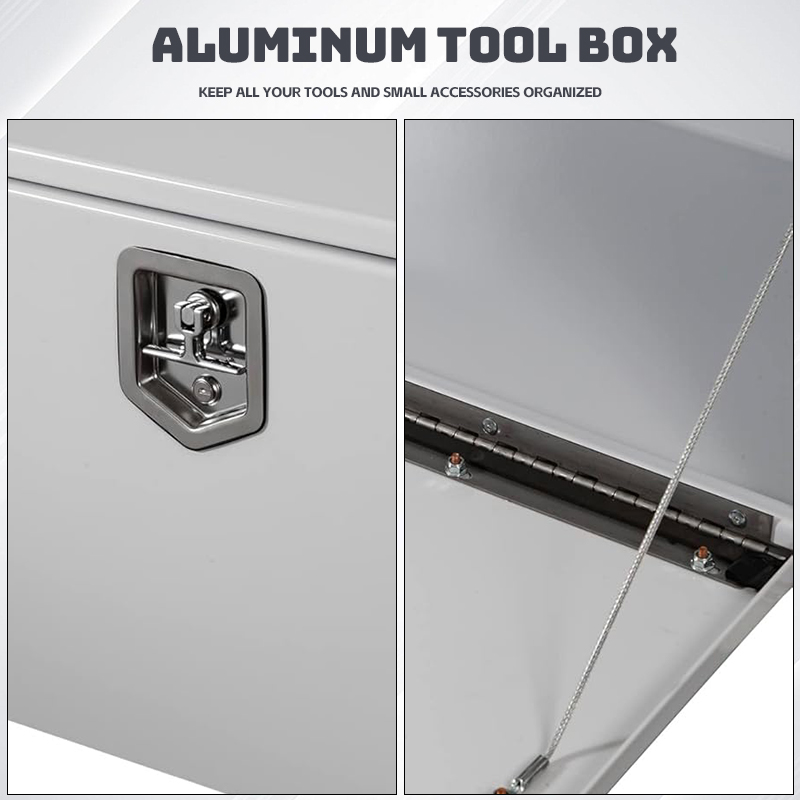 Waterproof Lockable Aluminum Toolbox Trailer Tool Storage Cabinet