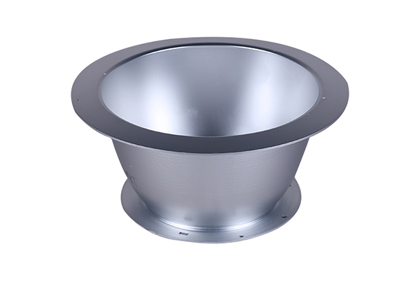 Aluminum lamp shade with base