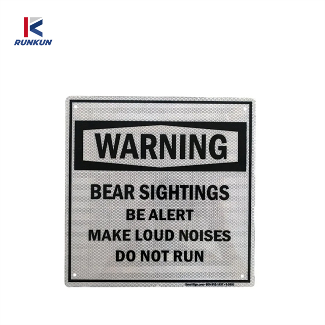 Aluminum Reflective Traffic Sign For Road Safety Warning