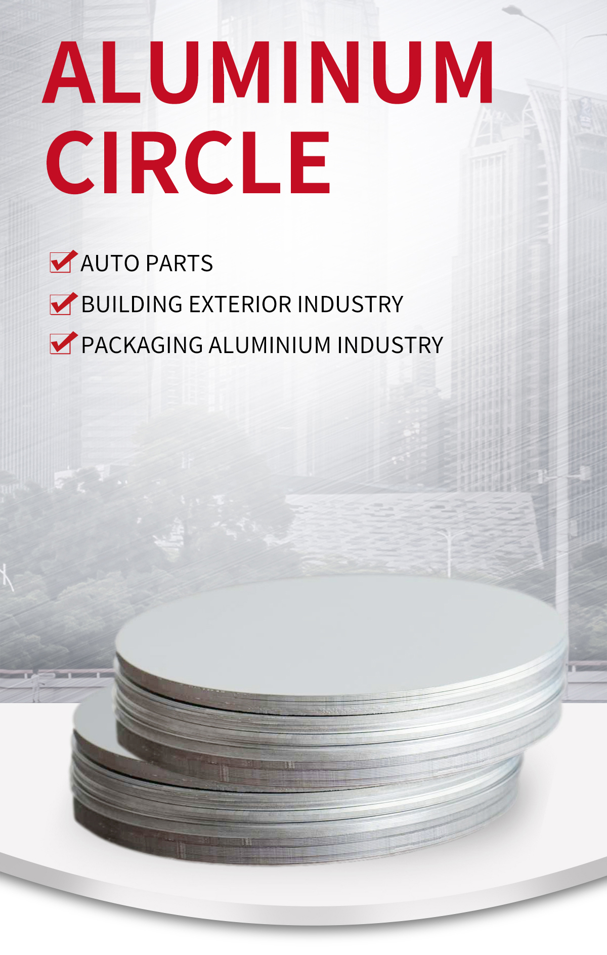 Characteristics of aluminum discs