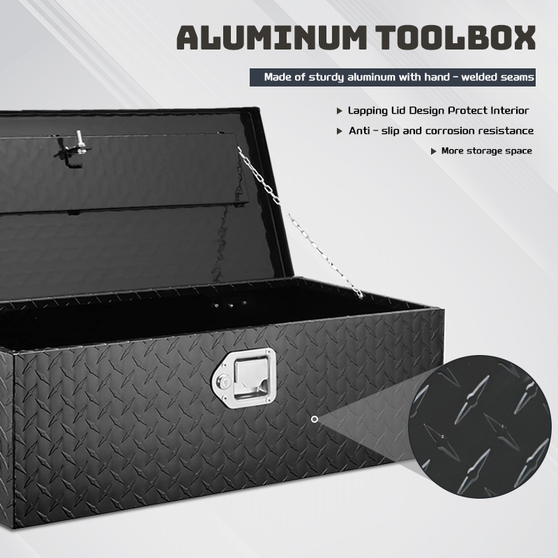 Aluminum Truck Bed Tool Box Tool Storage Box for Trailer