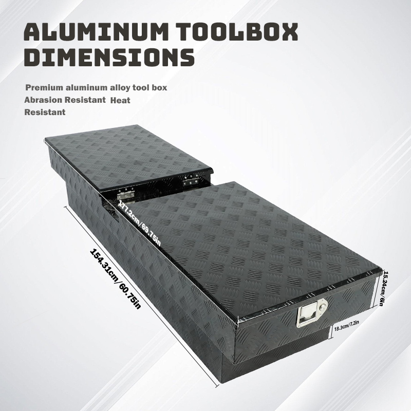 Customized Top Opening Aluminum Tool Box for Trailer