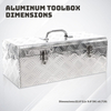 Heavy Duty Tool Organizer Aluminum Tool Box with Top Handle