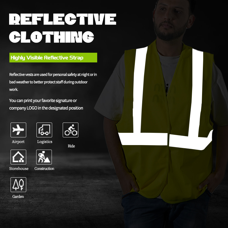 Customizable Logo High Visibility Safety Reflective Clothing Vest