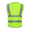 Breathable Fluorescent High Vis Safety Reflective Vest with Zipper