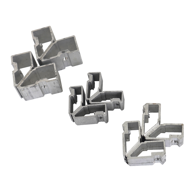 Various Shaped Aluminum Window Frame Connectors Extruded Profiles