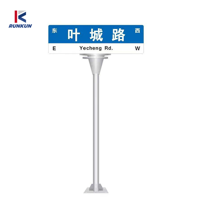 Custom Double Arm Galvanized Steel Traffic Light Pole