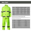 High Visibility Raincoat Rain Suit Safety Jacket with Pants