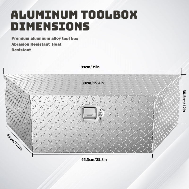 Durable Tool Storage Organizer Trailer Tongue Tool Box