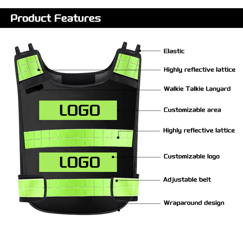 Breathable Custom Logo Safety Uniform Vest for Women Men