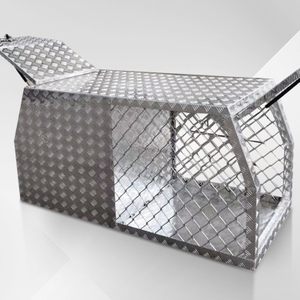 Lockable Custom Aluminum Tool Box Metal Dog Cages with Mesh Window