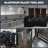 Rust-resistant 5 Bars Aluminum Toolbox Truck Tool Case with Wheels