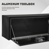 Lockable Black Underbody Aluminum Tool Box with T-Handle Latch