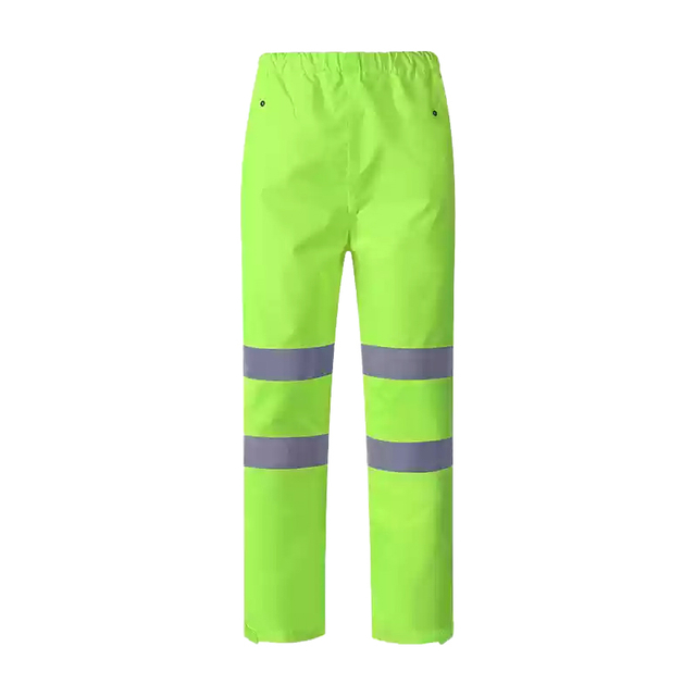 Breathable Fluorescent Reflective Rain Pants with Reflective Strips