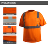 Breathable High Viz Reflective Safety T-shirt with Reflective Strips